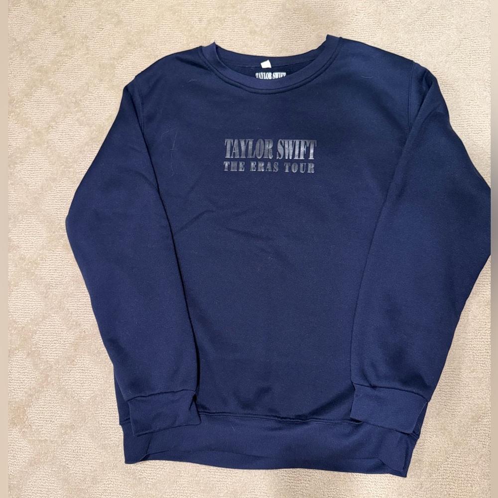 Taylor Swift The Eras Tour Dark Blue Crewneck Sweatshirt